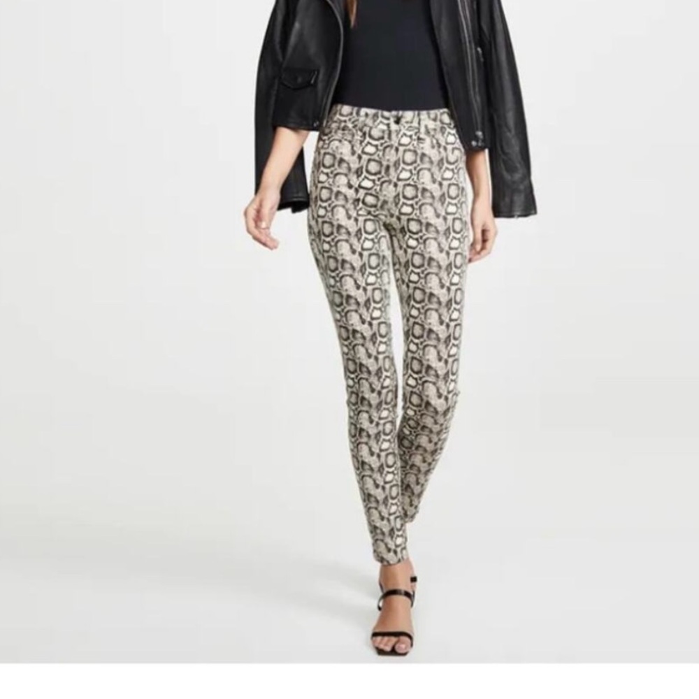 Good American Snakeprint Skinny Jeans Size 6